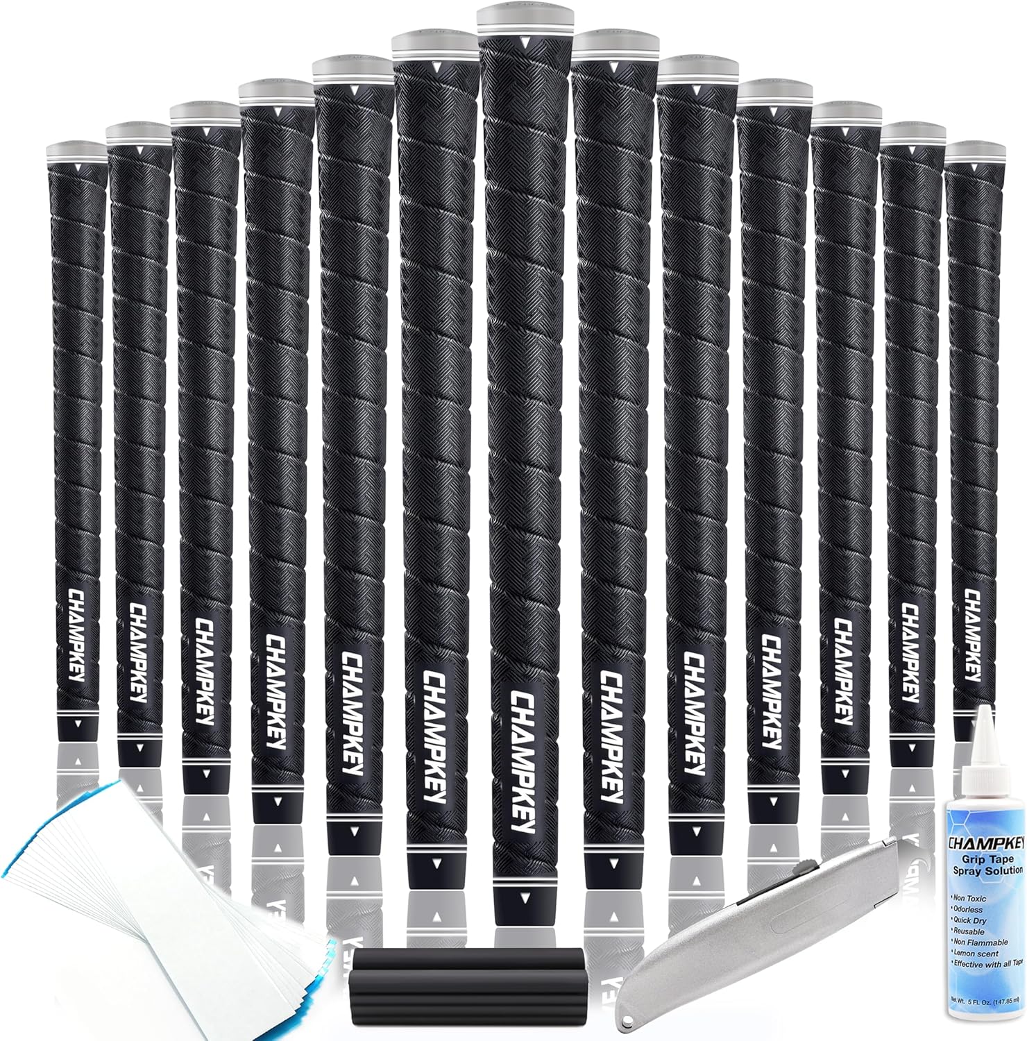 CHAMPKEY X-WEAVE Rubber Golf Grips for Enhanced Grip and Traction