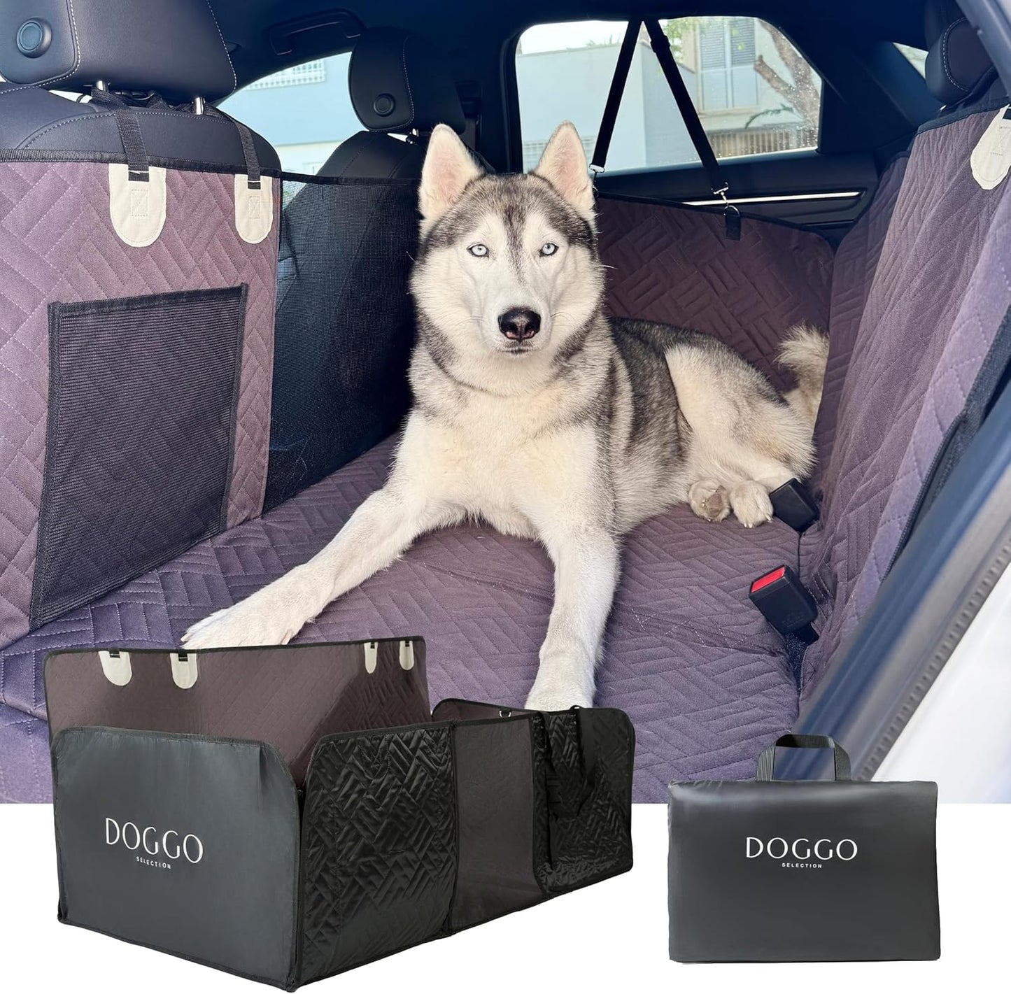 Deluxe Dog Back Seat Extender | 400 lb Support | Waterproof & Non-Slip | Storage Pocket | Fits All Vehicles