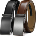 CHAOREN Leather Ratchet Belt Men 2 Pack - Customizable Fit Men's