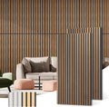 Acoustic Wood Wall Panels 2-Pack 45.3in x 23.6in - Walnut Noise