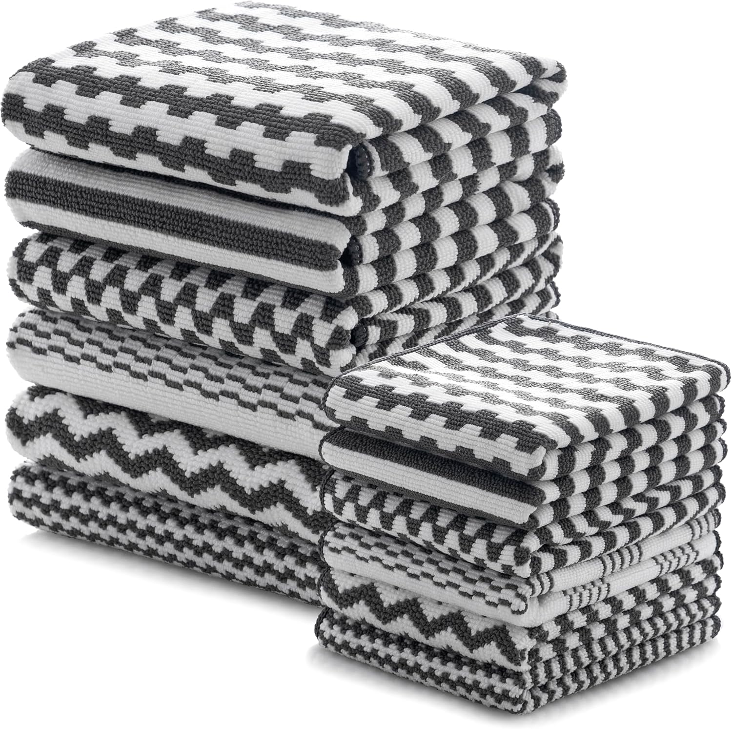 Ultra Soft Microfiber Kitchen Towel Set - 12 Bulk