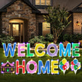 Welcome Home Yard Sign LED Letters Set - Bright Outdoor Welcome