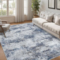 Area Rug Living Room Rugs 5x7 Abstract Washable Rug - Soft, Non-Slip