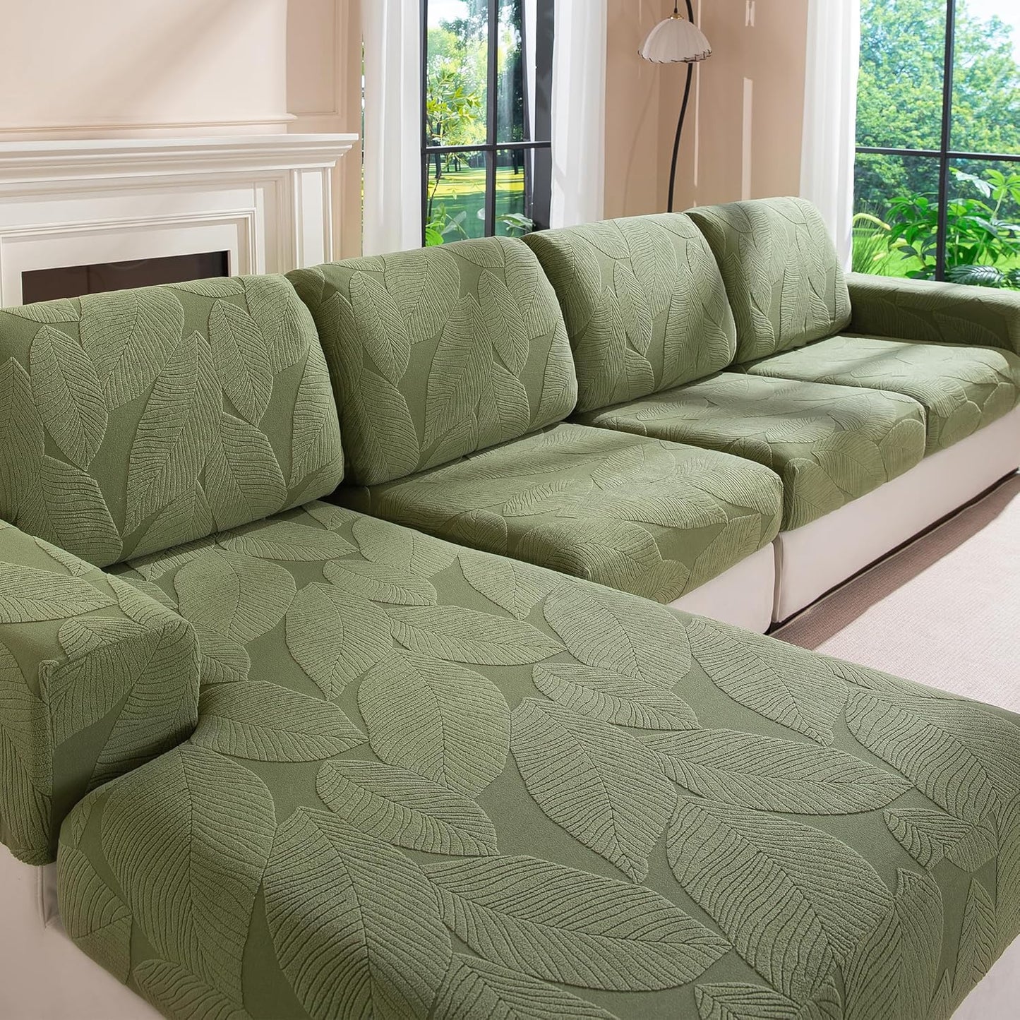Couch Covers for Sectional Sofa, Soft Washable Slipcovers