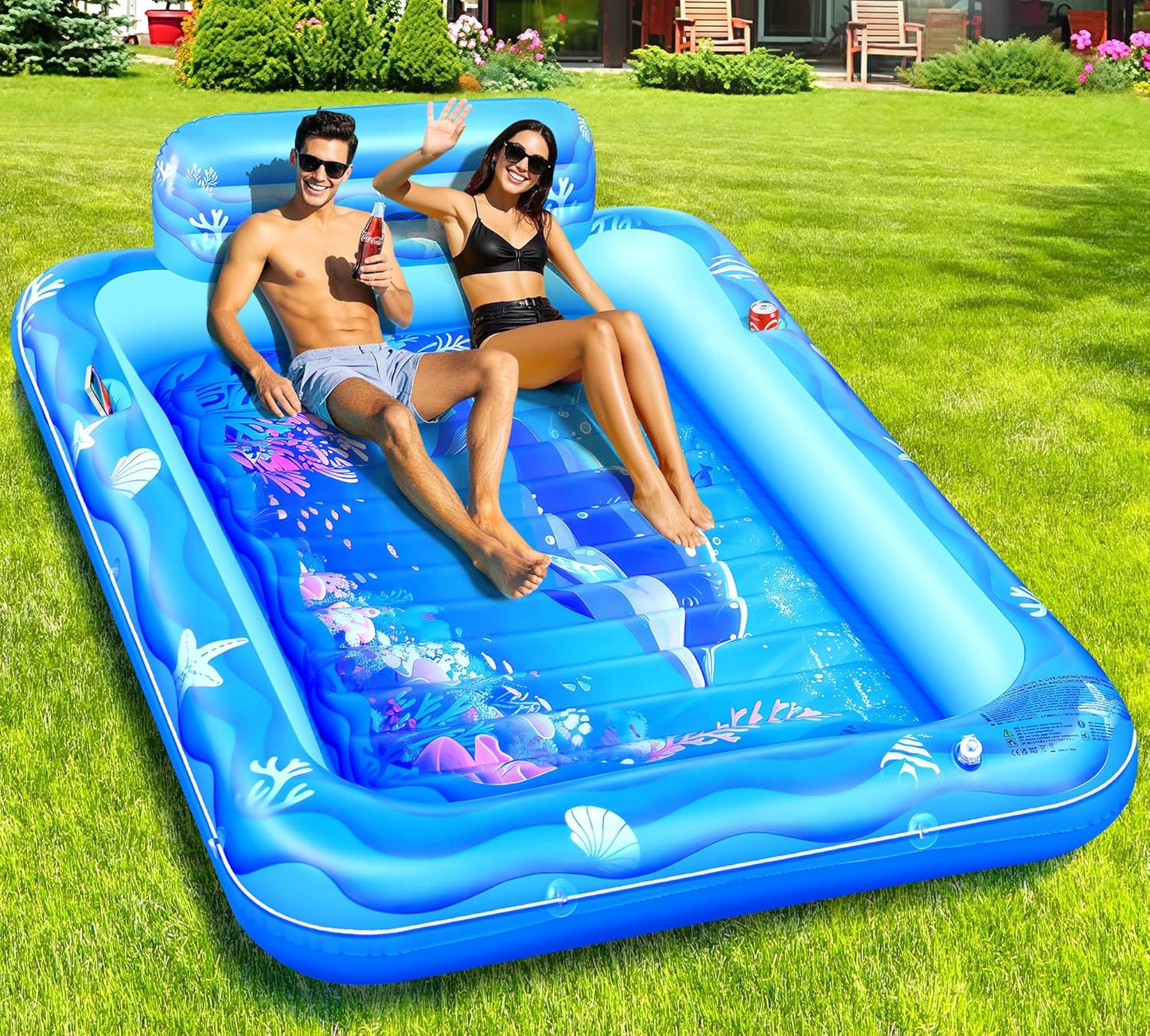 Inflatable Tanning Pool for 2 Person - Perfect Summer Lounger