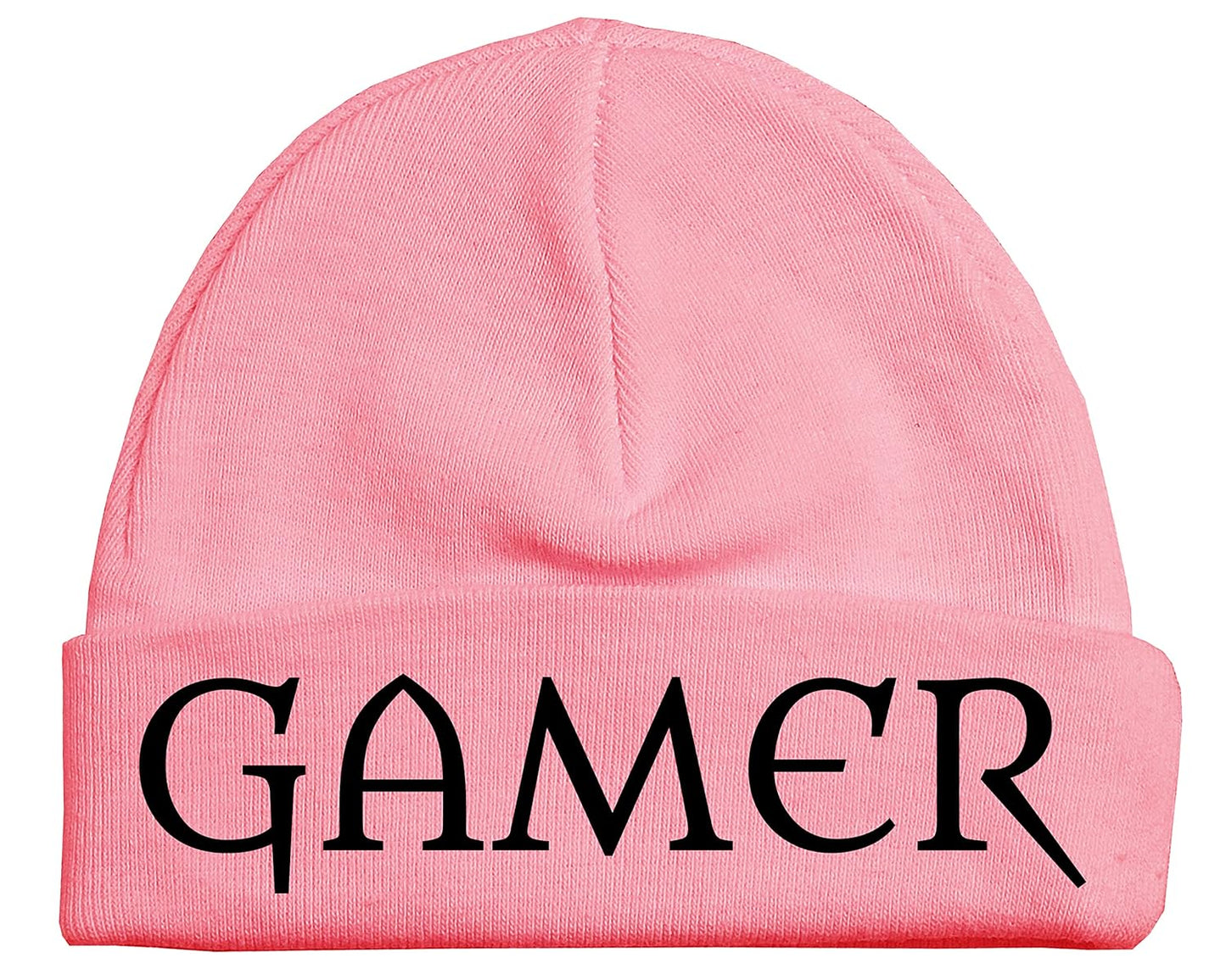 Ultra-Soft Gamer Baby Hat - Pink & Black Design