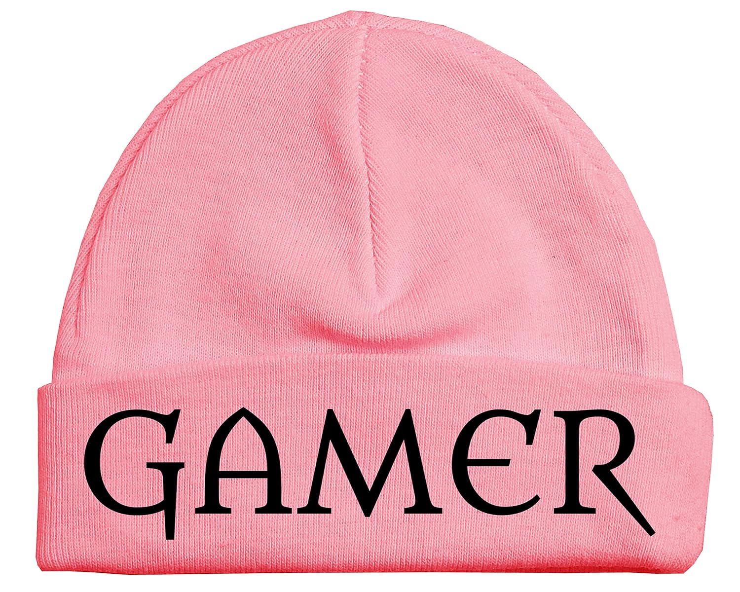 Ultra-Soft Gamer Baby Hat - Pink & Black Design