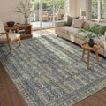 5x7 Washable Area Rug Floral Boho Vintage Rug - Soft, Non-Slip