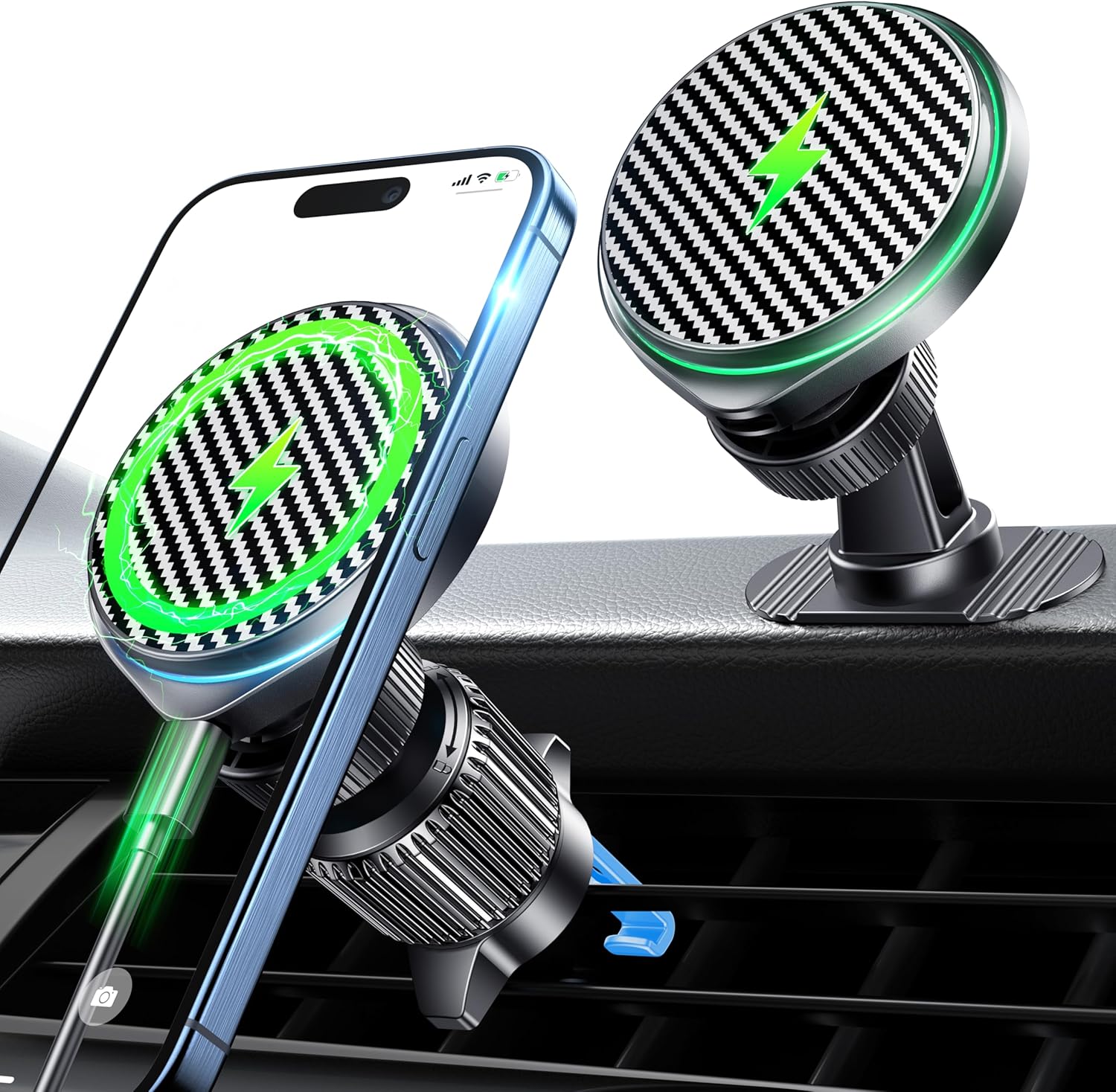Qifutan 15W Magsafe Car Charger: Fast Charge Any Phone!