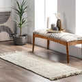 nuLOOM Daniela Jute Tassel 2x6 Rug - Chunky Farmhouse Texture