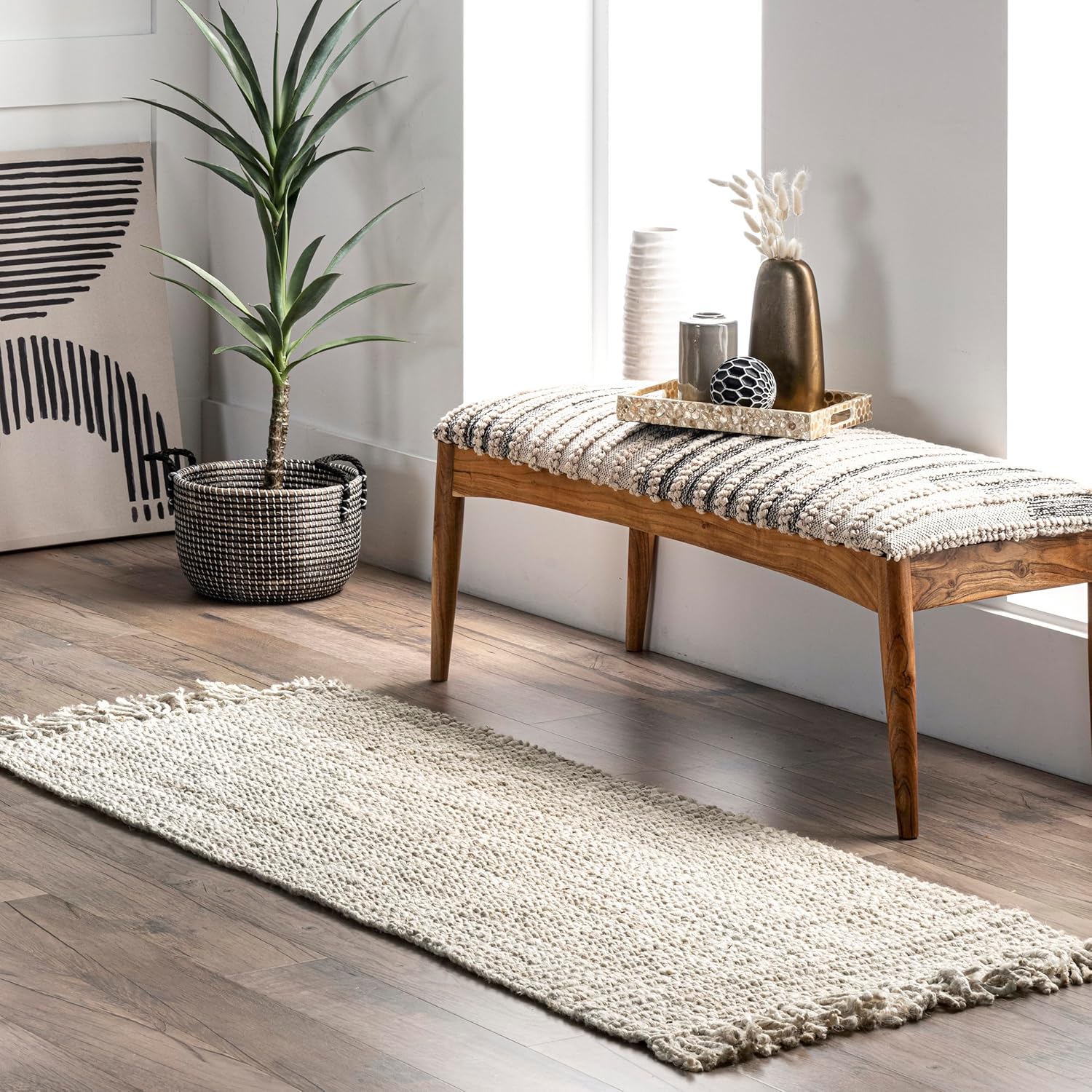 nuLOOM 2x6 Daniela Jute Tassel Hand Woven Area Rug Review