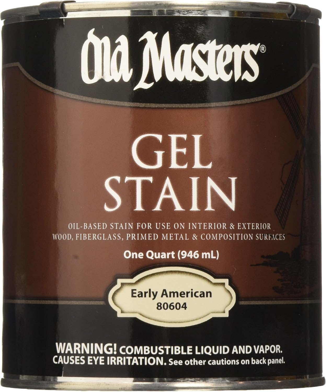 Old Masters Gel Stain for Wood - Early American Finish 32 Fl Oz