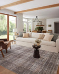 Ember Collection EMB-05 Graphite/Multi Accent Rug - Cozy, Easy-Care