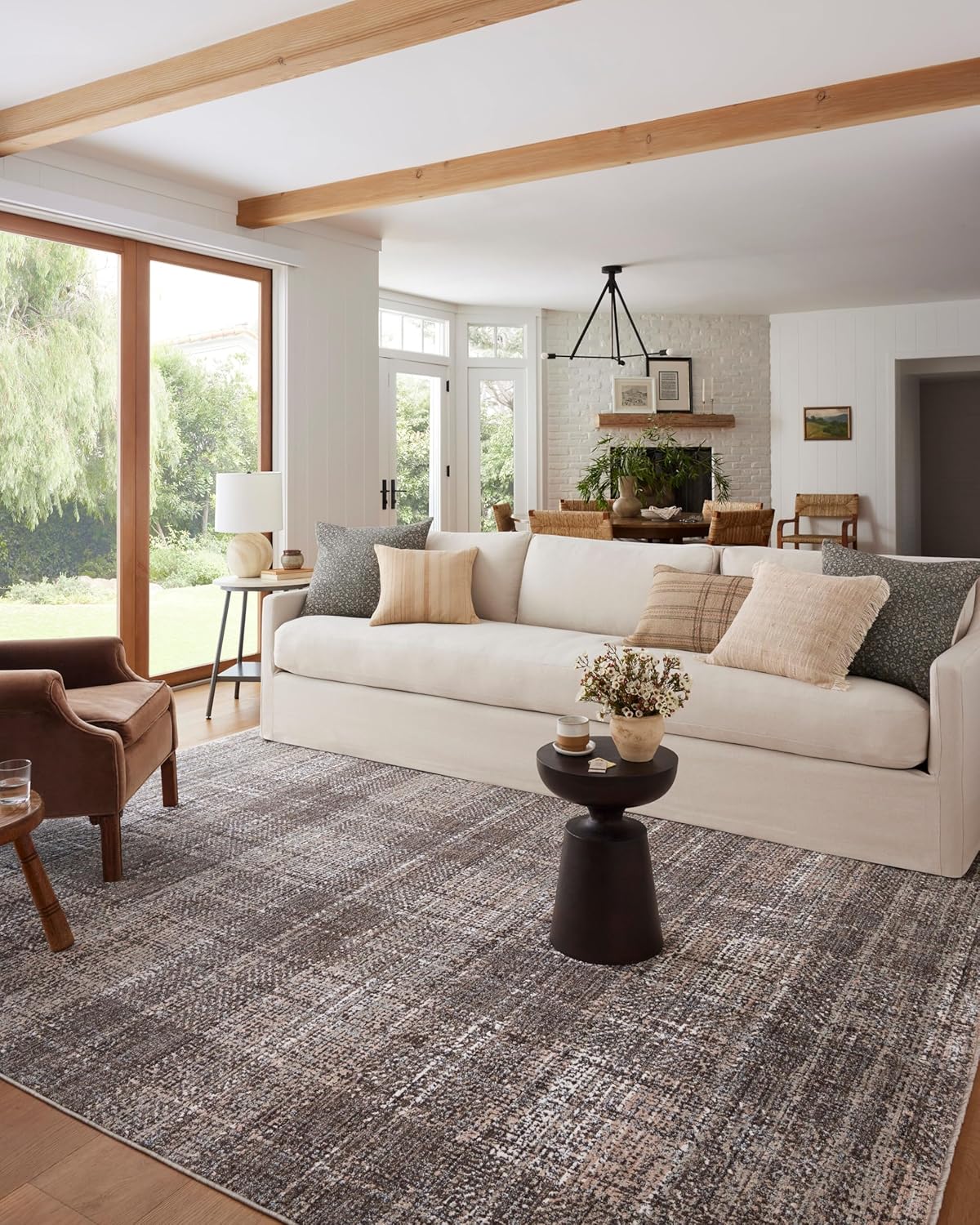 Loloi Angela Rose Ember Collection Graphite/Multi Accent Rug