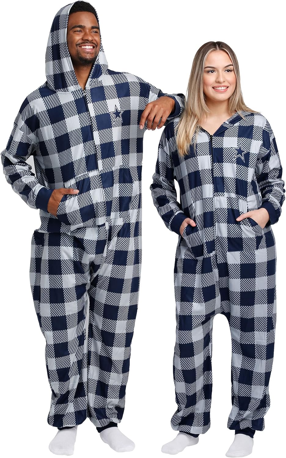 FOCO NFL Team Logo Pajamas One Piece Onsie for Ultimate Comfort
