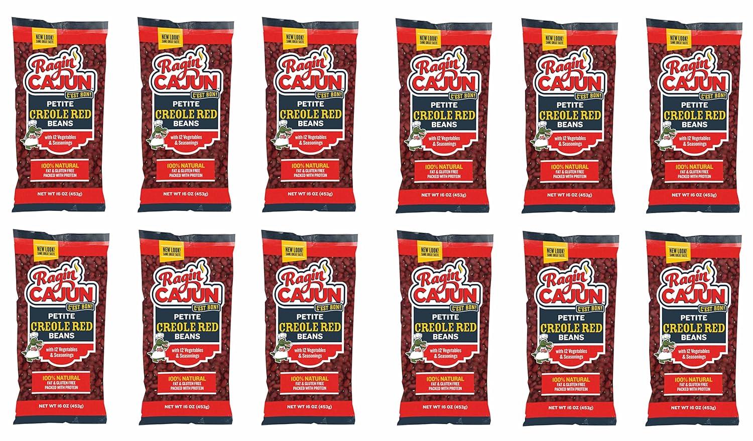 Seasoned Petite Red Beans 16 oz Pack of 12 for Delicious Meals