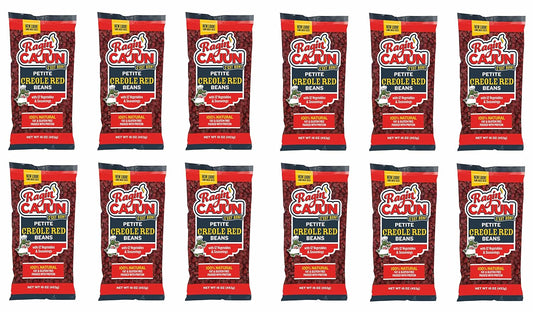 Seasoned Petite Red Beans 16 oz Pack of 12 for Delicious Meals