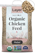Mile Four Organic Chicken Feed Layer Pellet - Corn & Soy Free