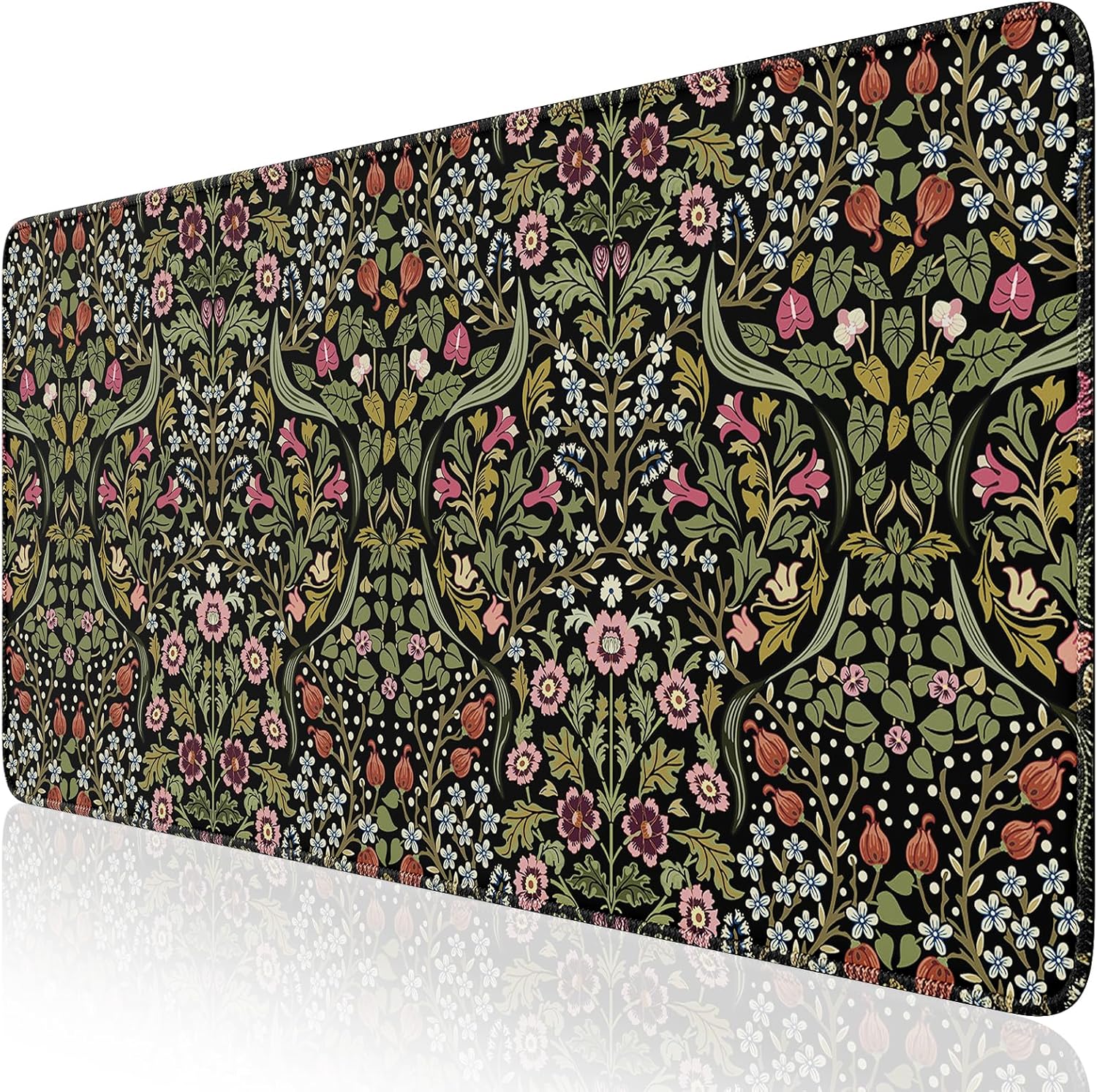 iCasso XXL Floral Desk Mat: Ultimate Comfort 15.7x35.4