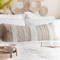 Cream Decorative Lumbar Throw Pillow Cover for Cozy Home Decor