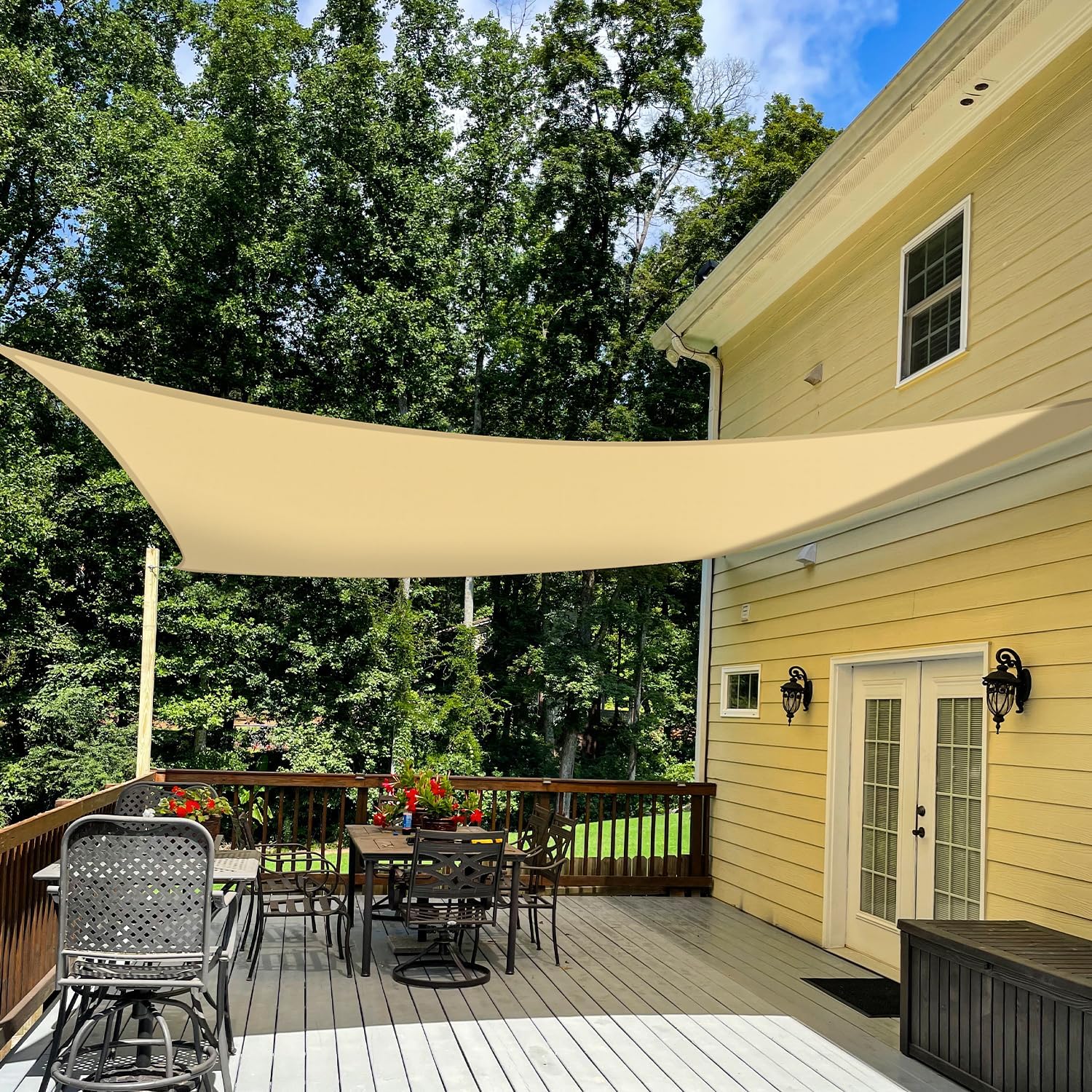 TANG 3ft x 17ft Sun Shade Sail for Outdoor Canopy Protection