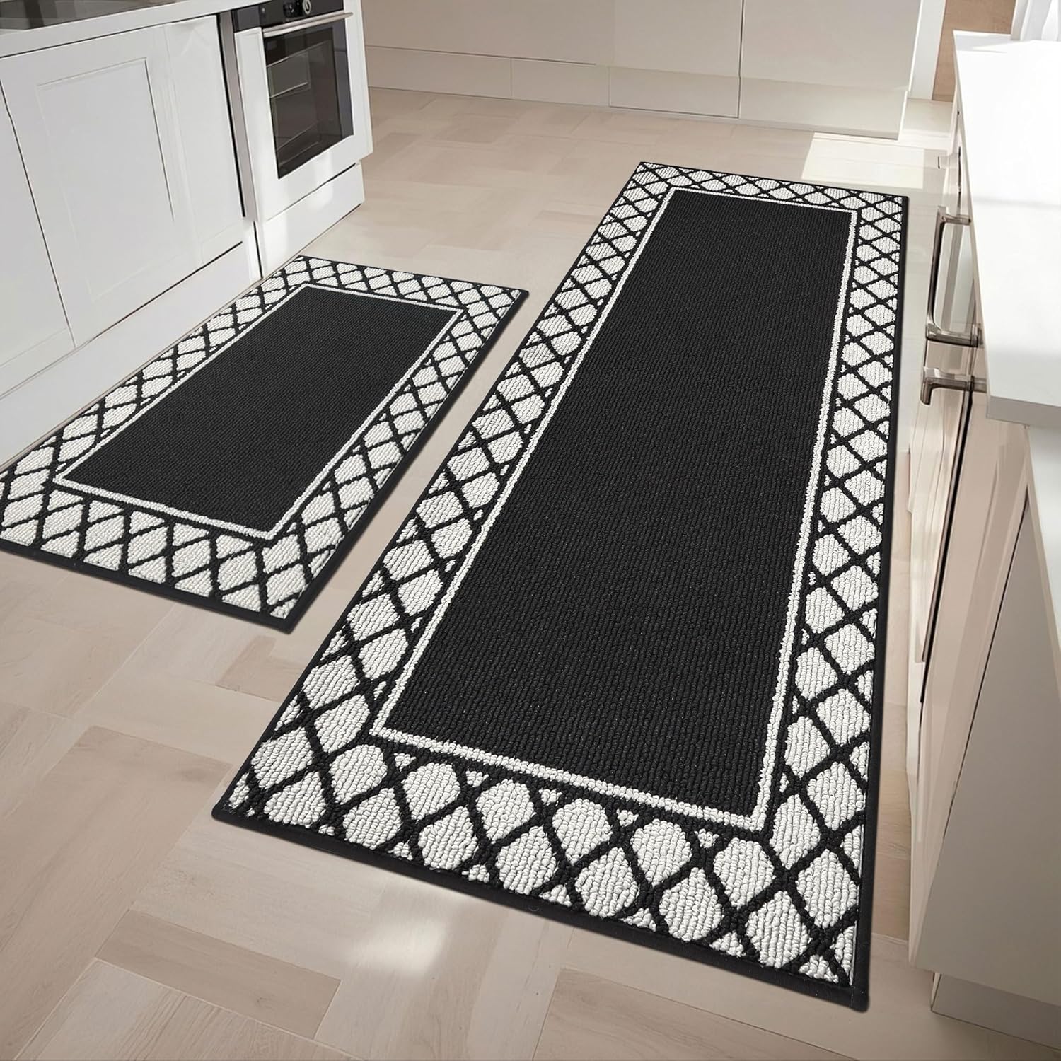 Non Slip Washable Kitchen Rugs Sets for Floor Absorbent Use