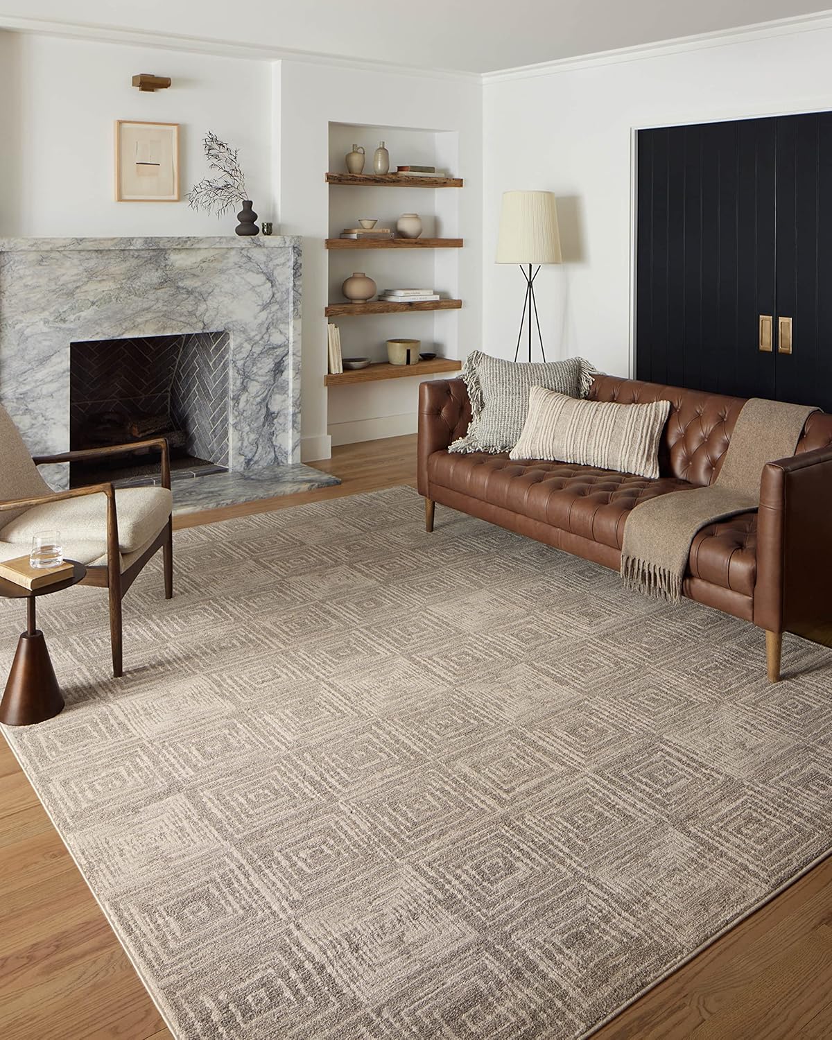 Loloi Darby Collection Area Rug in Beige and Grey for Home