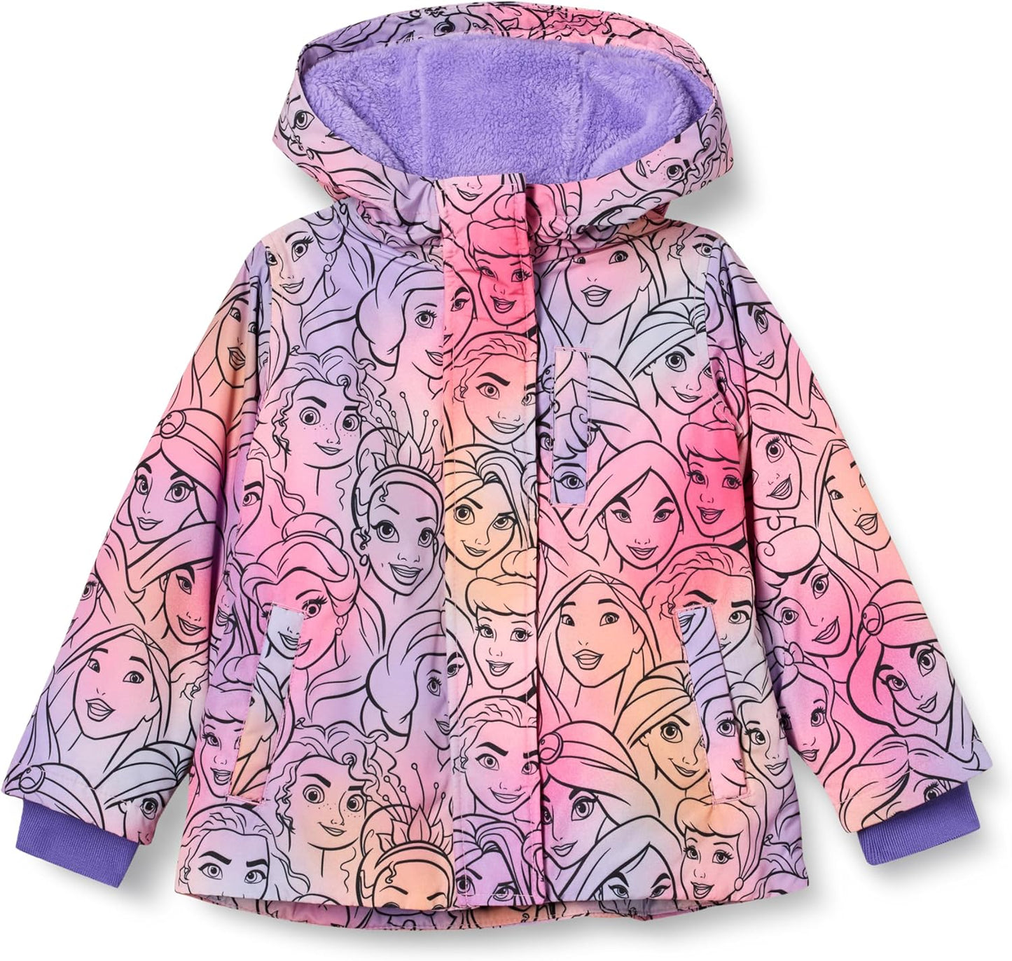 Disney Marvel Star Wars Frozen Princess Girls Warm Puffer Coat