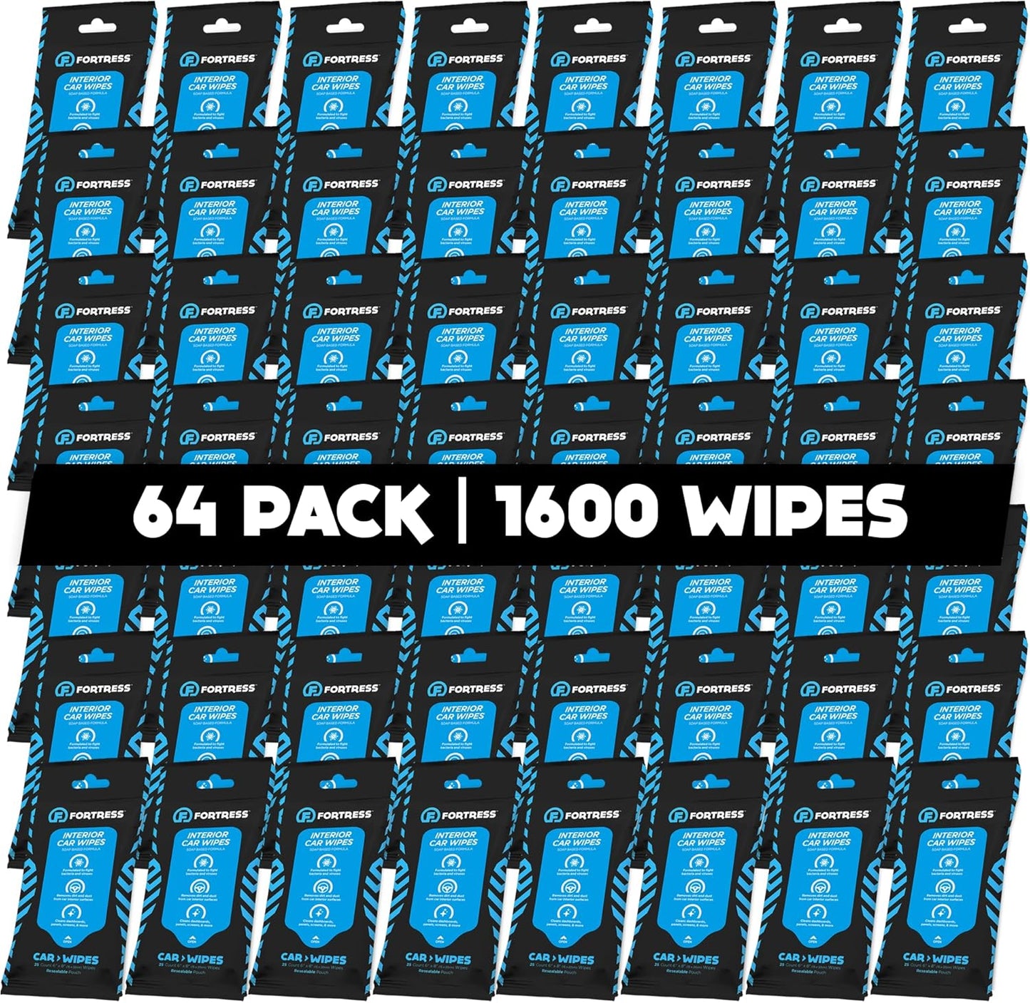 Fortress Car Interior Wipes for Effective Cleaning on-the-Go