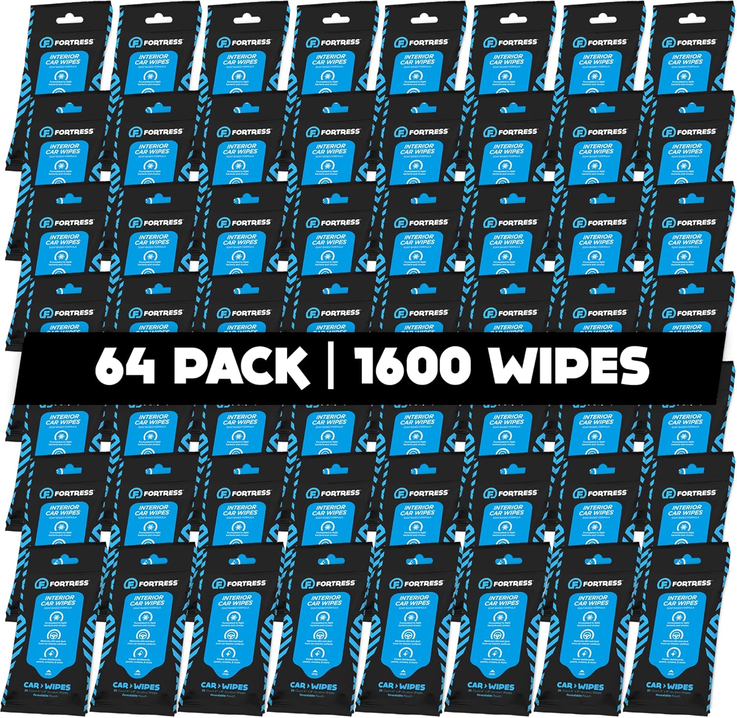 Fortress Car Interior Wipes for Effective Cleaning on-the-Go