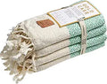 Aphrodite Original Turkish Hand Towels Set of 4 - 100% Cotton