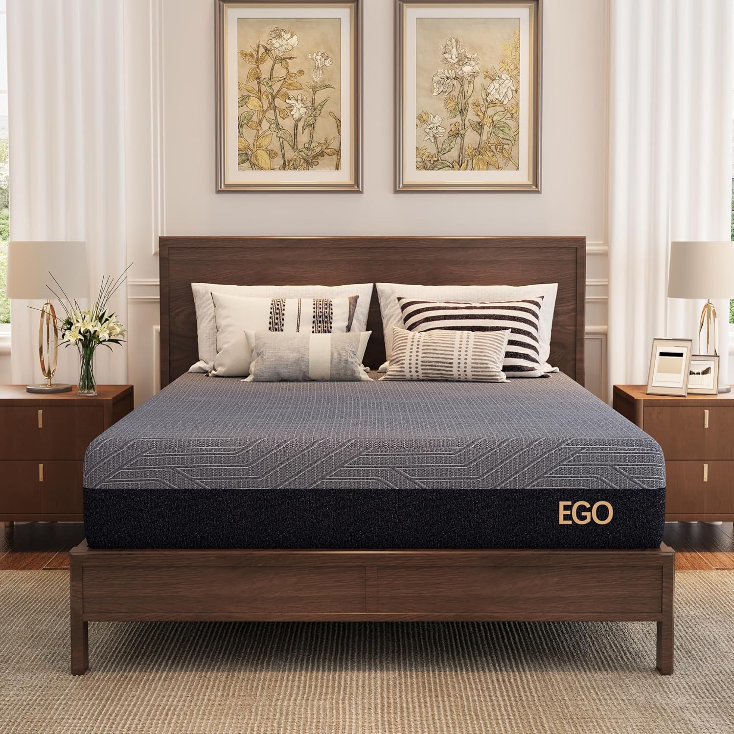 EGOHOME 10 Inch Full Mattress for Back Pain Relief and Comfort