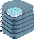 Comfortable Dining Chair Cushions Set of 6 Memory Foam Pads