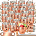 Moscow Mule Mugs Set of 24 with Stainless Steel Straws and Jigger
