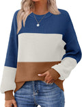 Women's Chunky Knit Sweater Oversized Crewneck - Warm Casual Fall