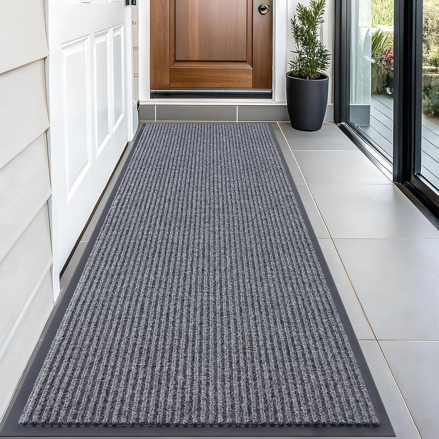 OLANLY Front Door Mat Indoor Outdoor Waterproof Heavy Duty Doormat