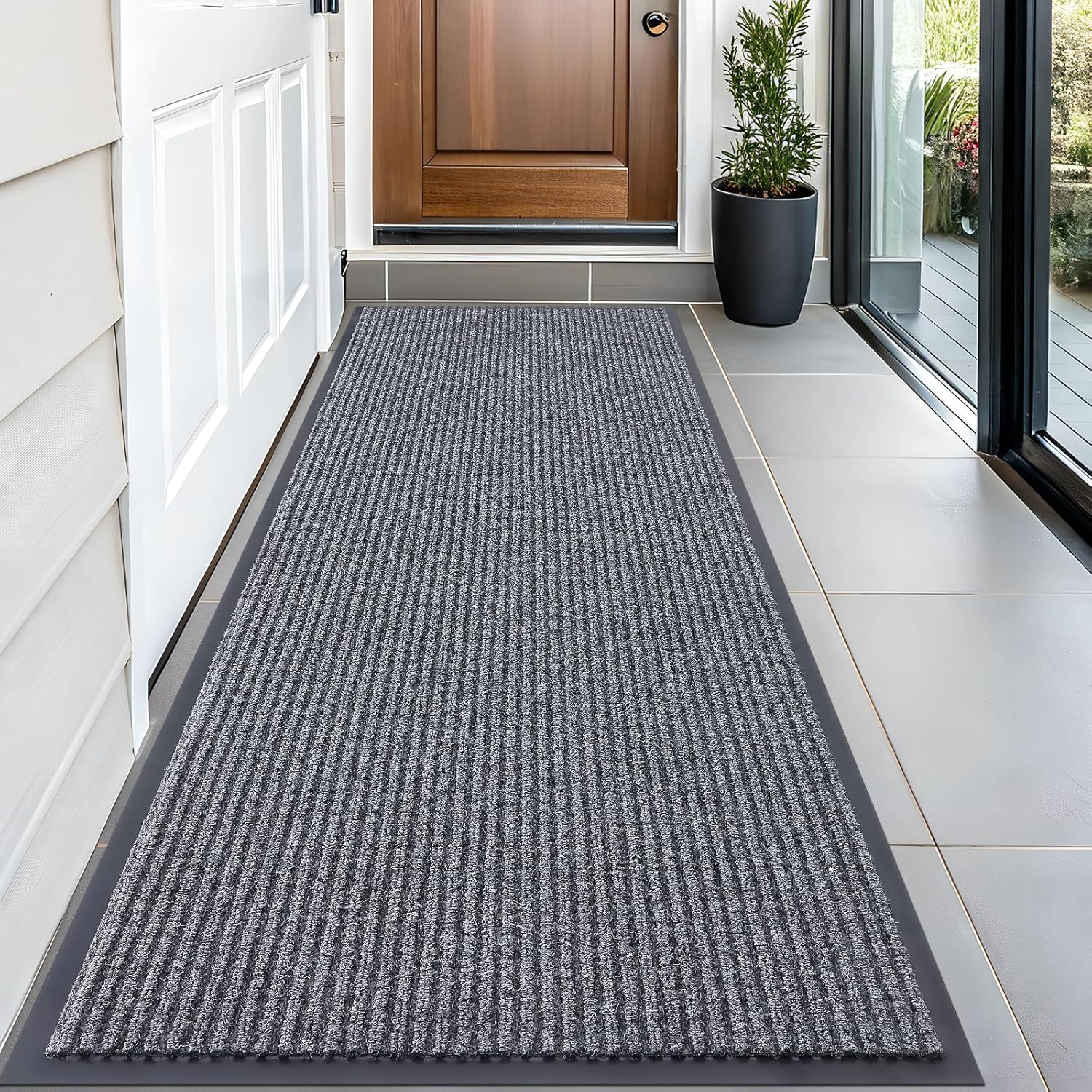 OLANLY Front Door Mat Indoor Outdoor Waterproof Heavy Duty Doormat