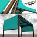 Royal Shade 8ft W x 26ft L Turquoise Pergola Sun Shade Canopy