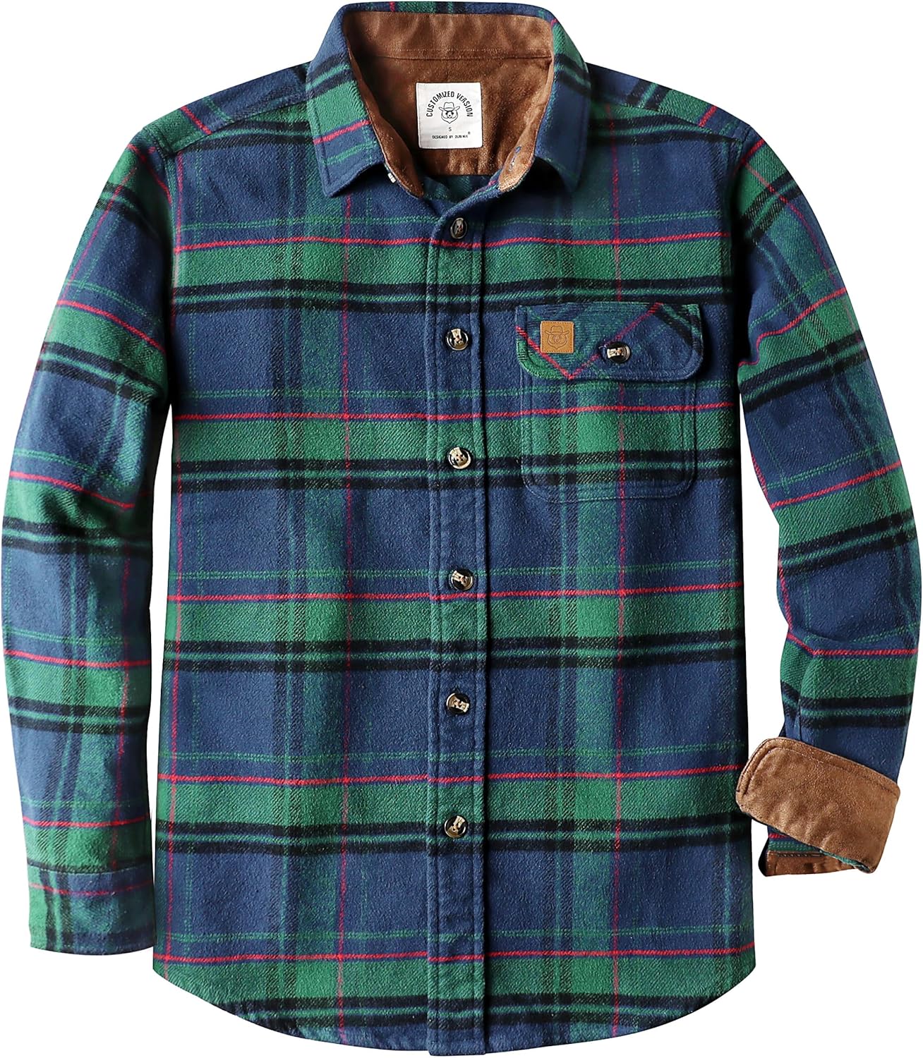 Ultra Heavyweight Flannel Shirt for Men by Dubinik - Warm & Soft