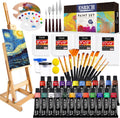 Acrylic Paint Set 60PCS with Easel and Brushes - Complete Starter Kit