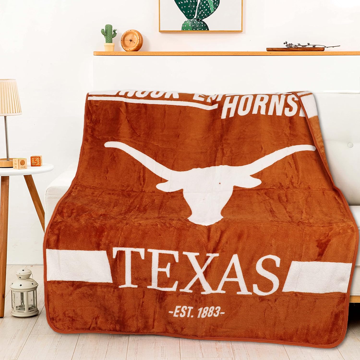 Texas Longhorns NCAA Legion Raschel Throw Blanket, 50x60 in