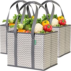 Heavy Duty Reusable Grocery Bags for Easy Shopping Trips