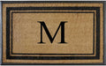 30x48 Monogrammed Coir Door Mat - Natural Rubber Backing Heavy Duty