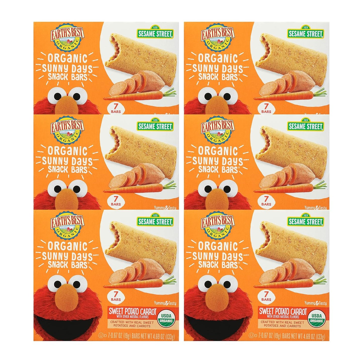 Earth's Best Organic Kids Snacks - Sesame Street Snack Bars
