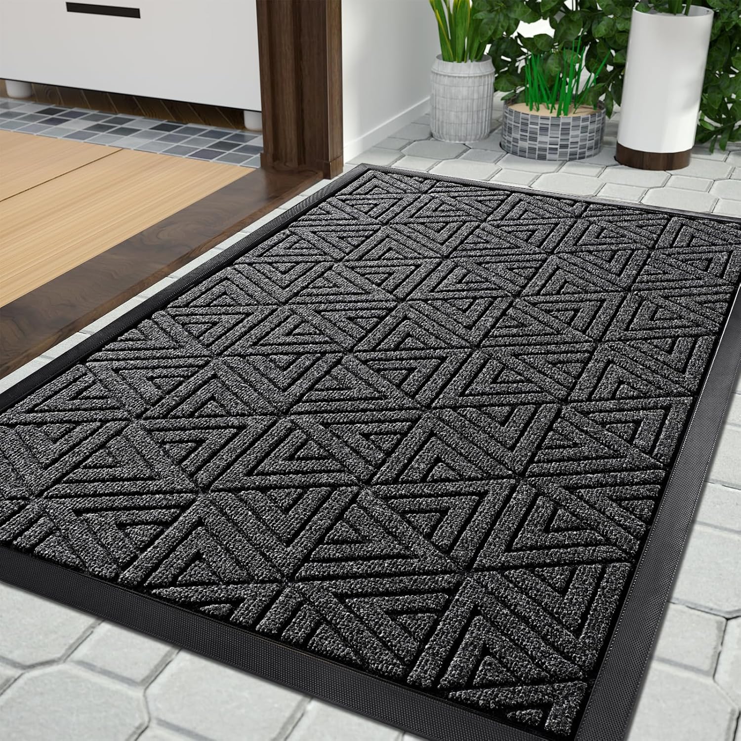 Yimobra Large Door Mat 36x24 - Heavy Duty Non-Slip Welcome Mat