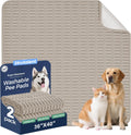 Washable Pee Pads for Dogs 36in x 40in 2 Pack - Reusable Leakproof
