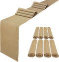 Burlap Table Runners 12 x 120 in 8 Pack - Rustic Wedding & Party Decor