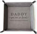 Catchall for Dad Engraved with Your Message - Personalized Leatherette