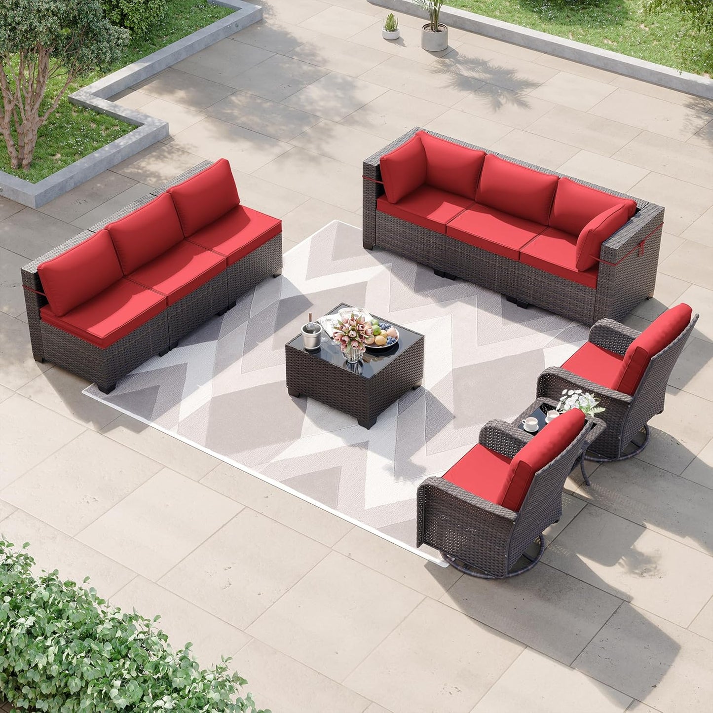 Kurapika 10 Pieces Patio Furniture Set for Ultimate Comfort