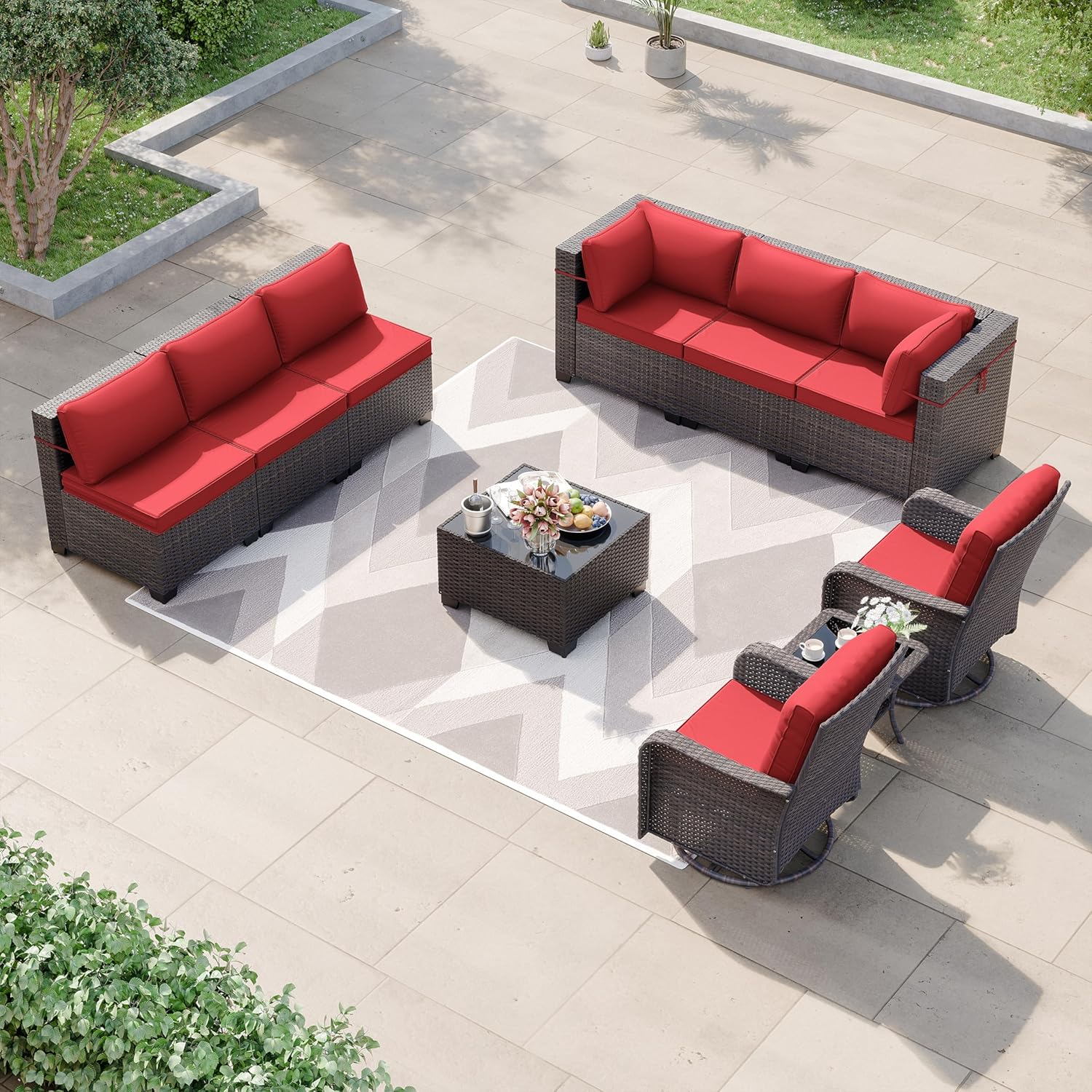 Kurapika 10 Pieces Patio Furniture Set for Ultimate Comfort